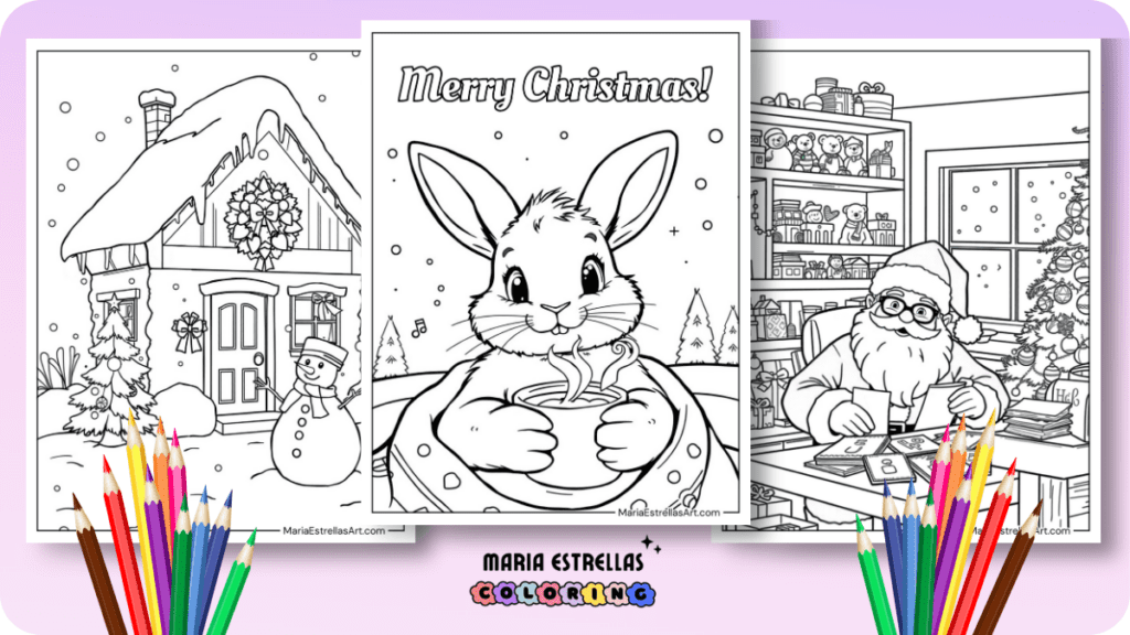 Christmas Coloring Pages Featured Image