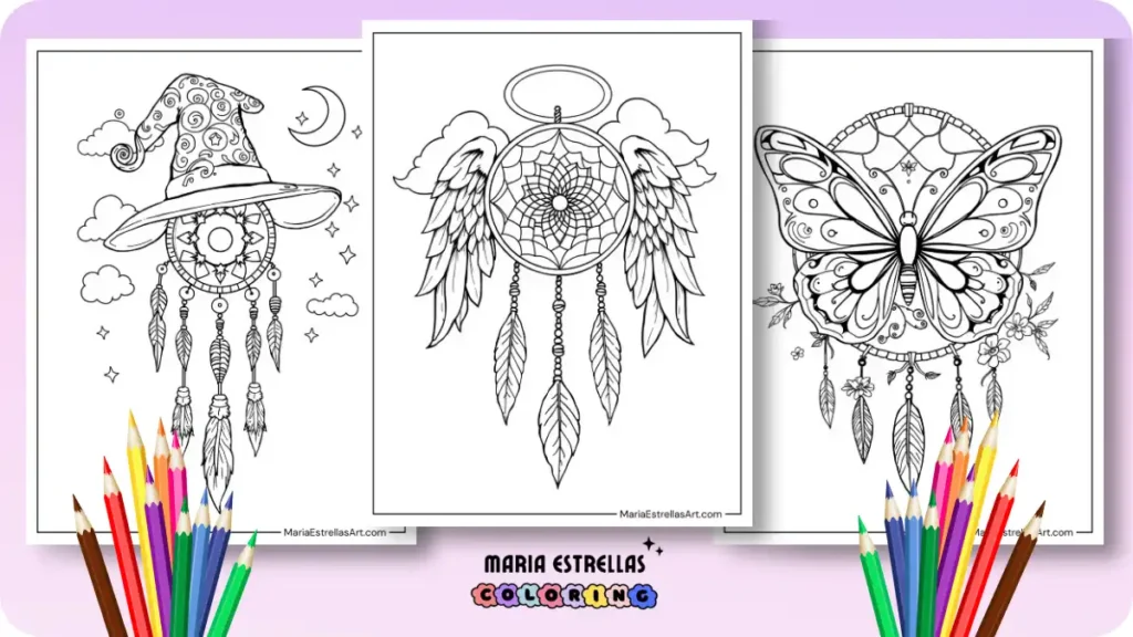 Dreamcatcher Coloring Pages Featured Image