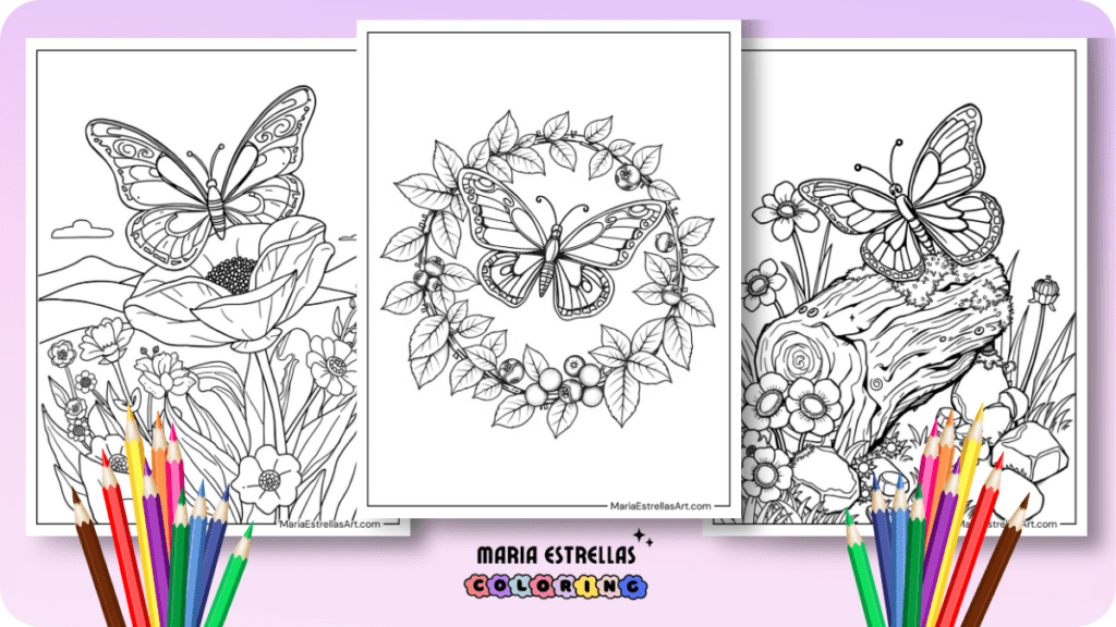 Butterfly Coloring Pages Featured Image