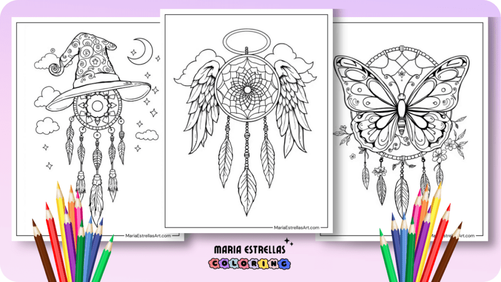 Dreamcatcher Coloring Pages Featured Image