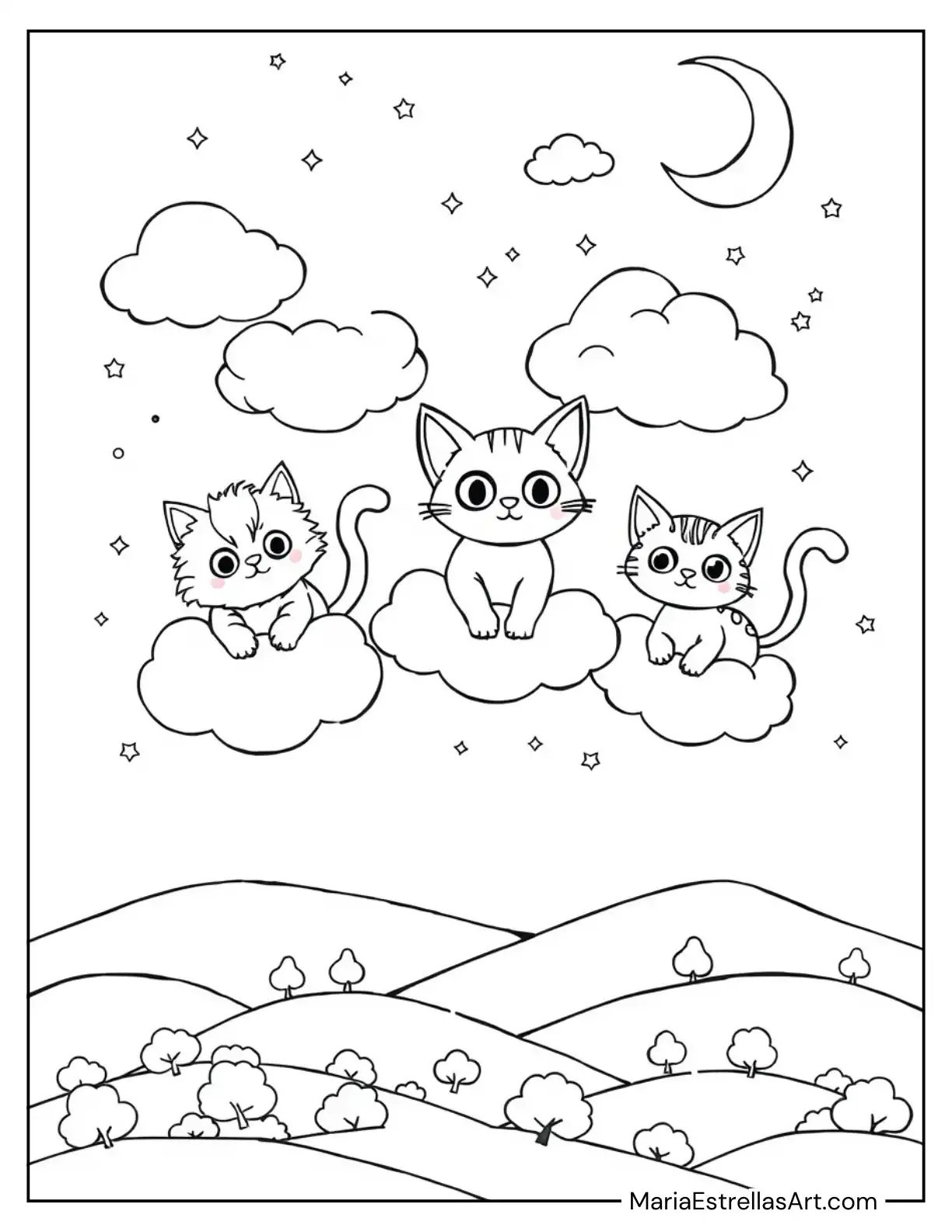 Cats in a Dreamy Sky Adventure