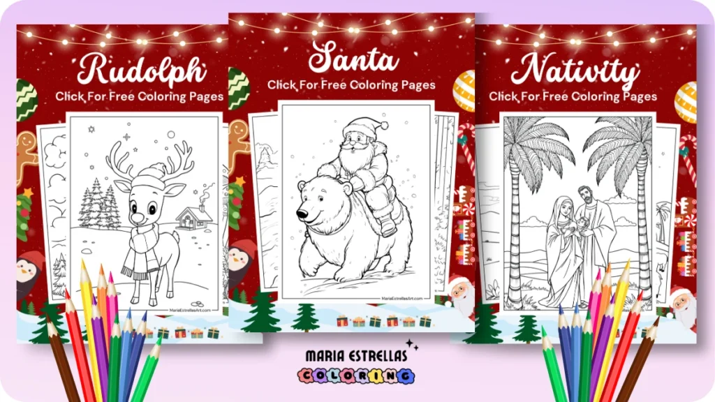 Christmas Coloring Pages Featured Image