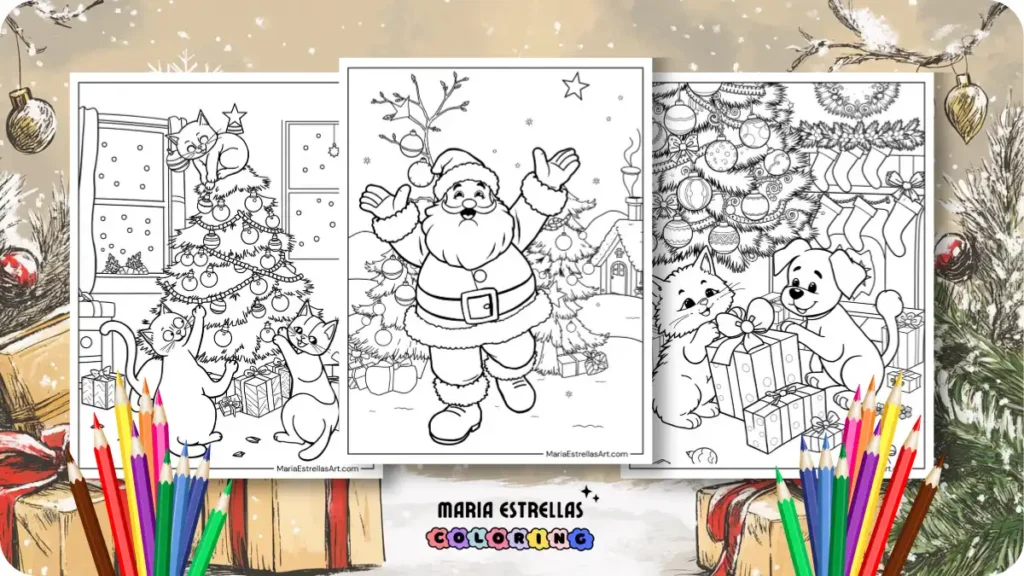 Christmas Tree Coloring Pages Featured Image