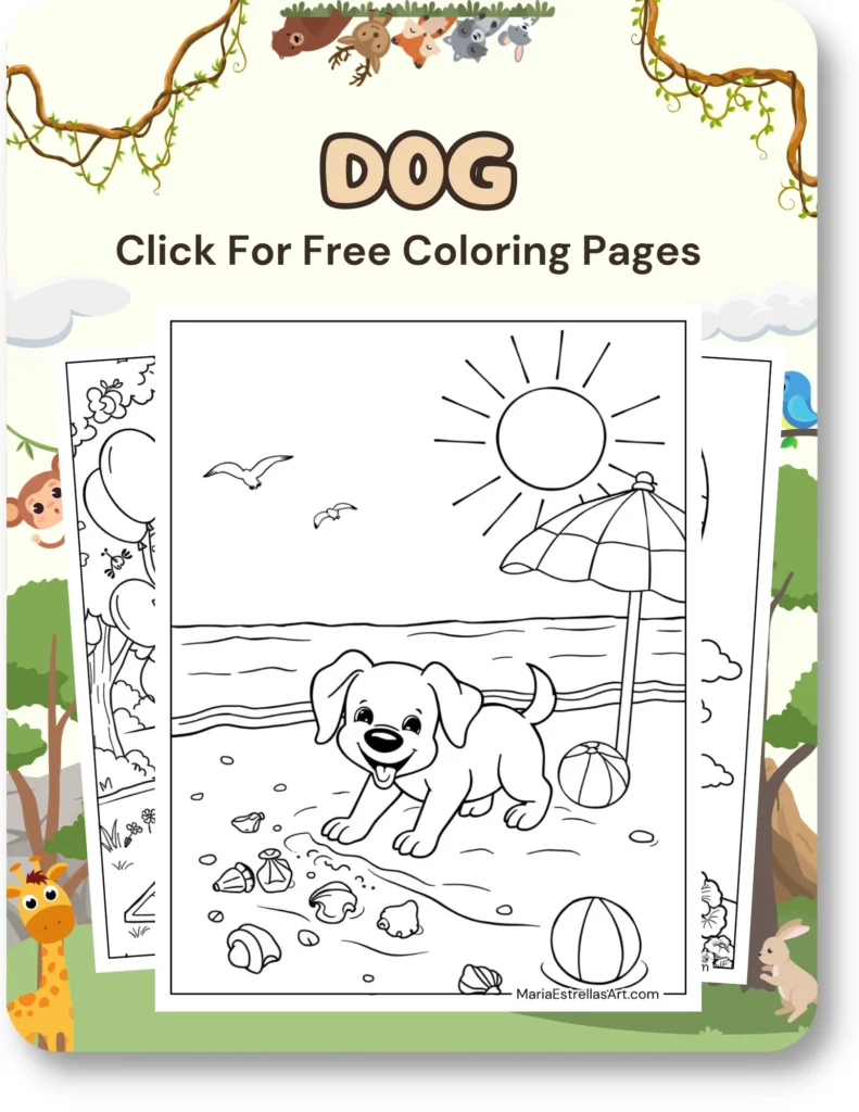 Dog Coloring Pages For Animal