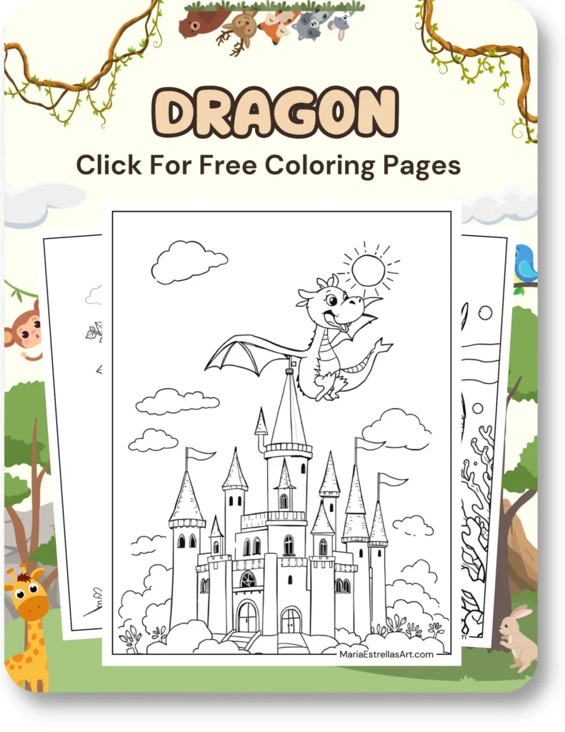 Dragon Coloring Pages For Animal