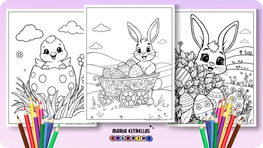 Easter Coloring Pages Featured Image