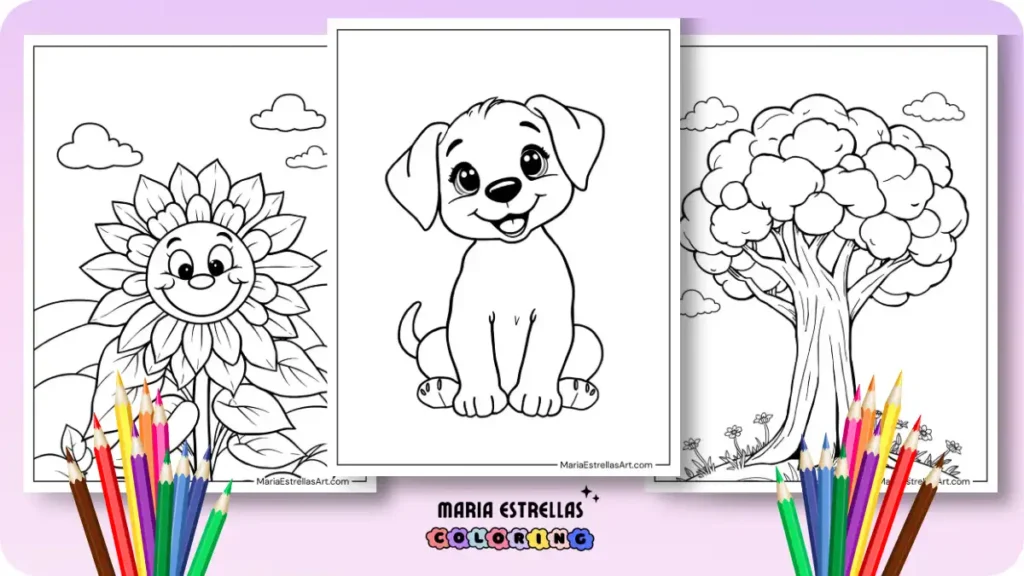 Easy Coloring Pages Featured Image