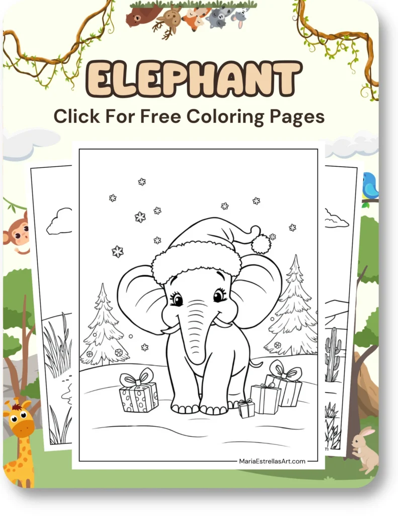 Elephant Coloring Pages For Animal