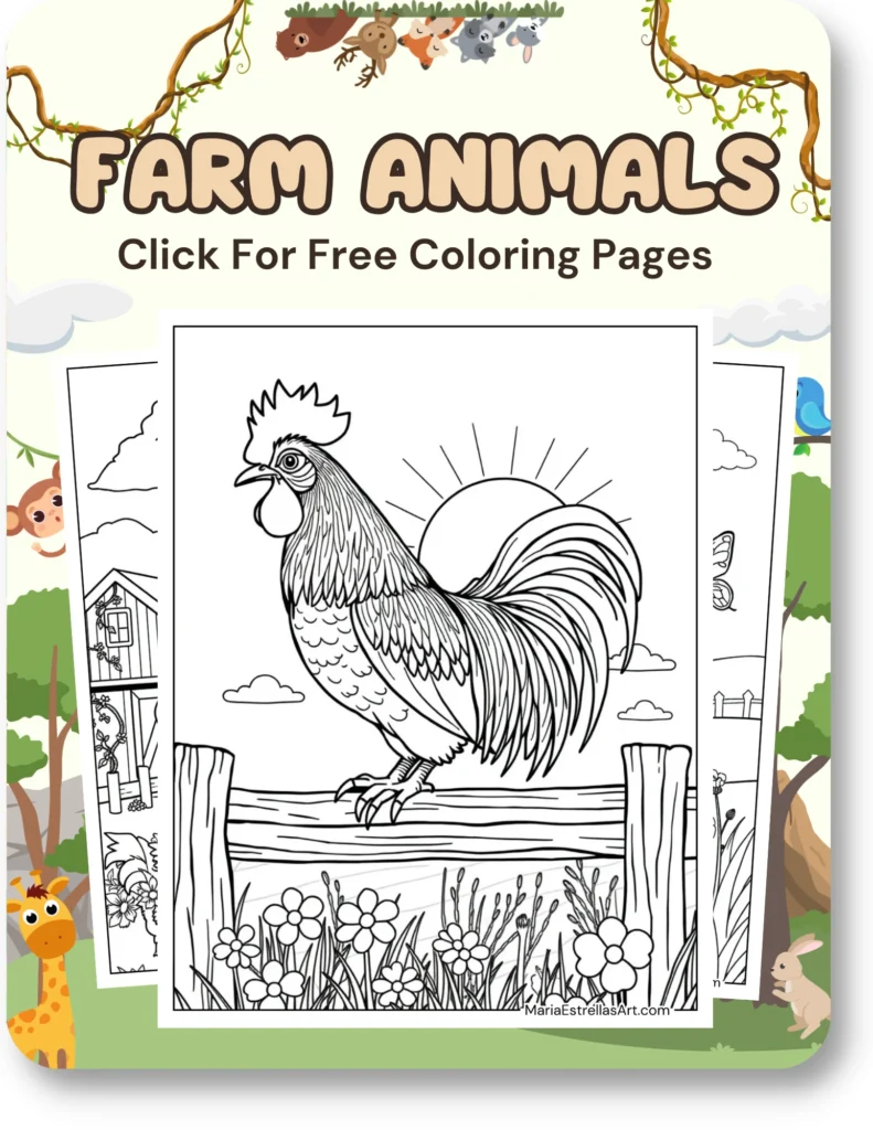 Farm Animals Coloring Pages For Animal