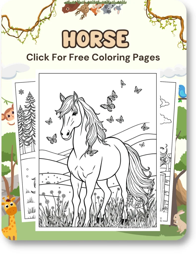 Horse Coloring Pages For Animal