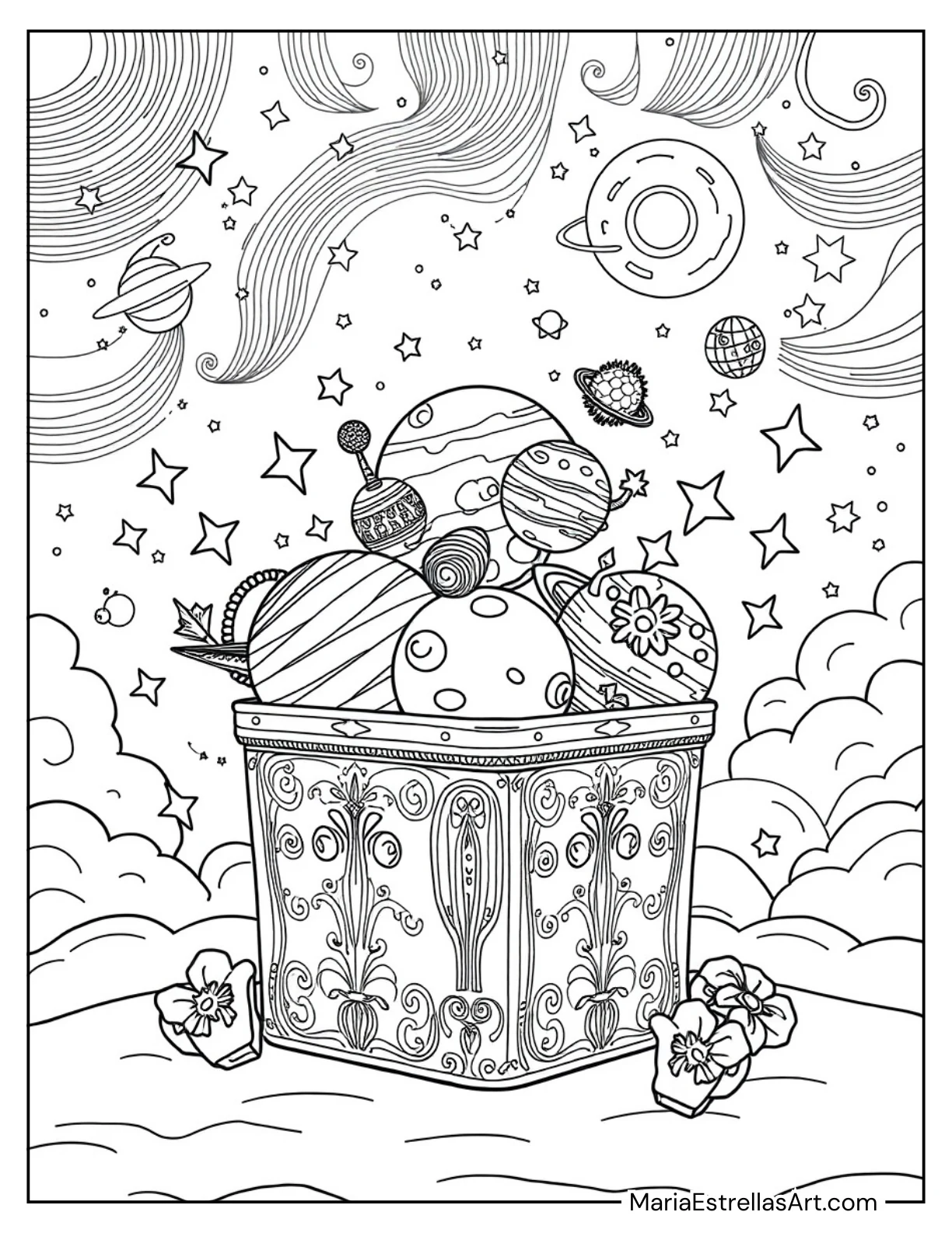 Planets Popping Out of a Cosmic Gift Box