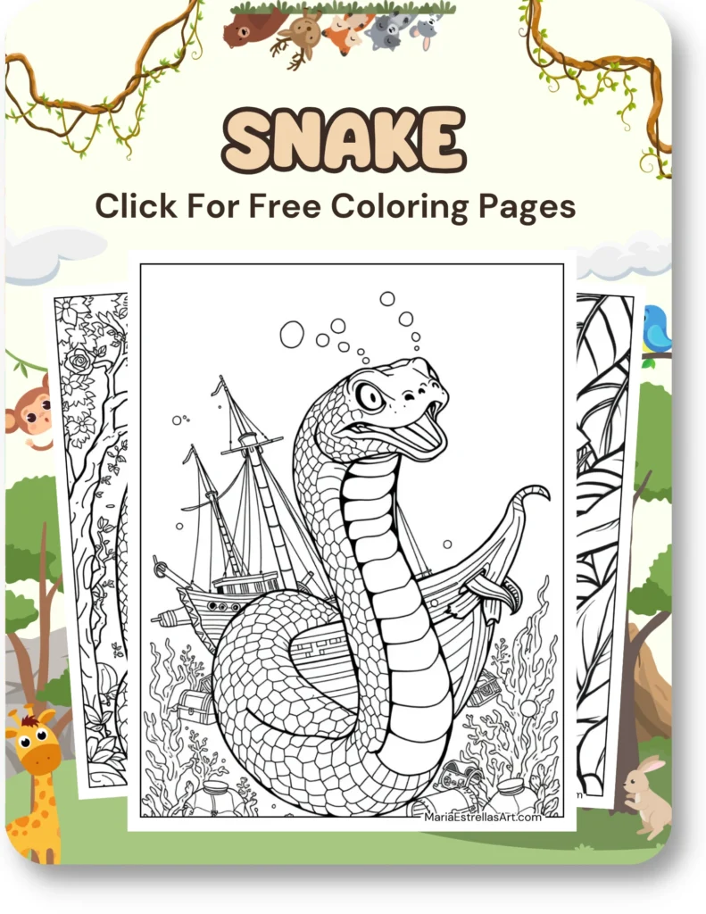 Snake Coloring Pages For Animal