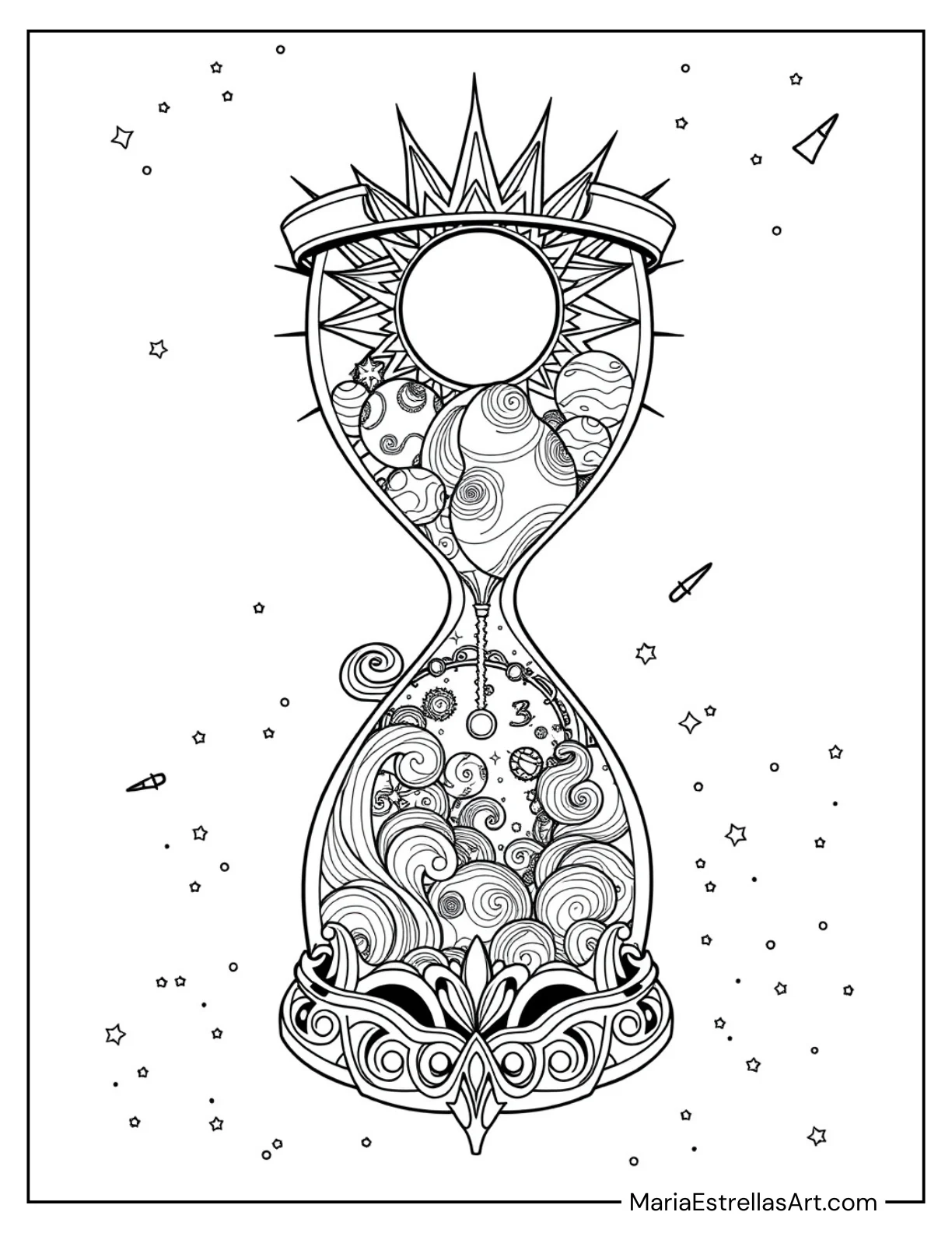 Solar System Encased in a Cosmic Hourglass