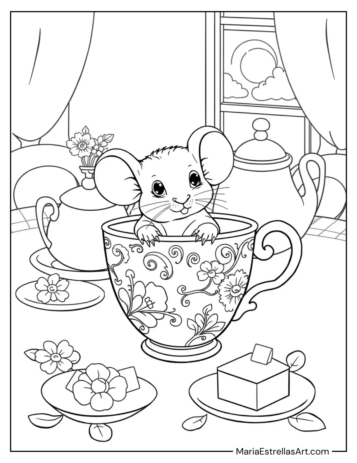 Tiny Mouse in a Teacup