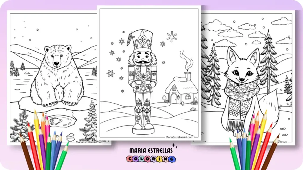 Winter Coloring Pages Featured Image