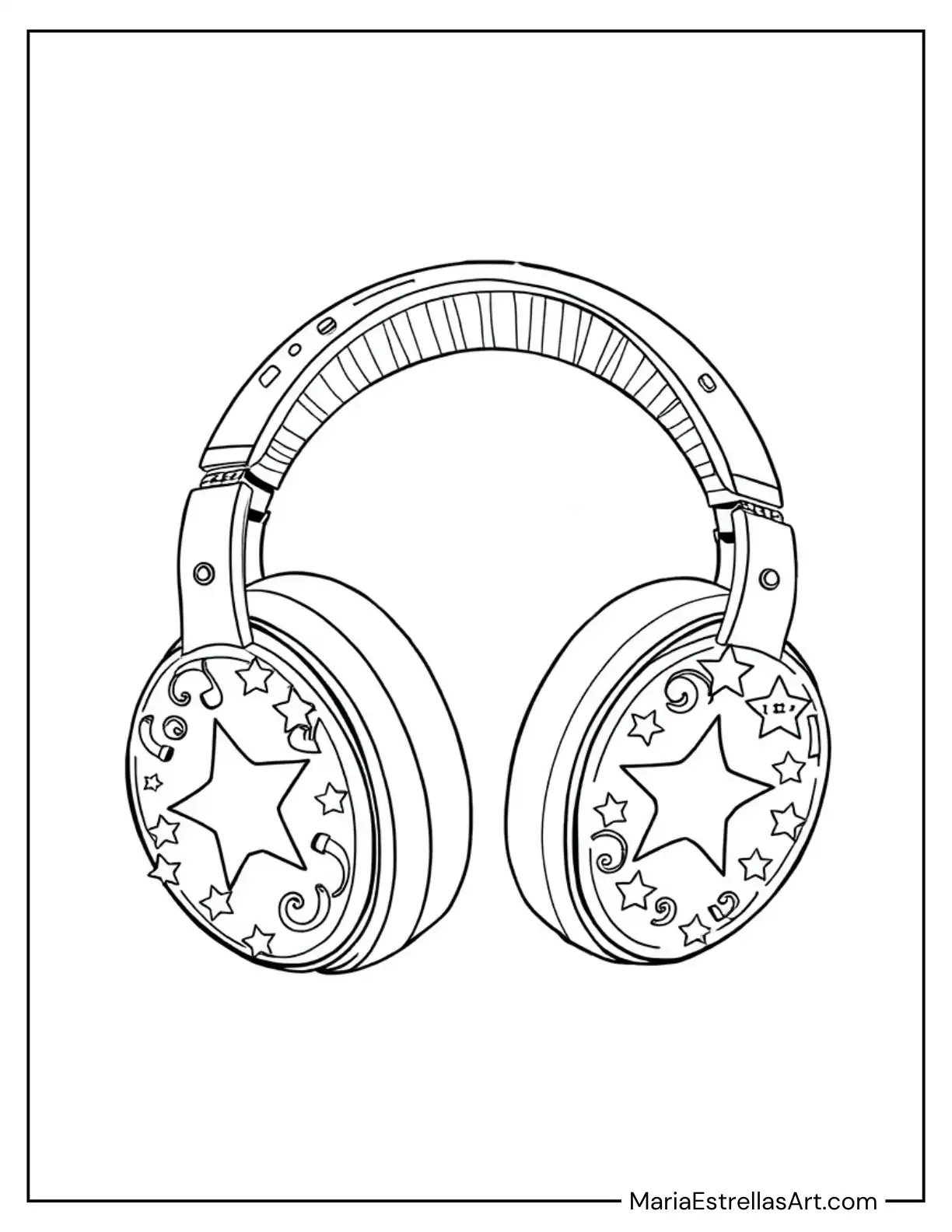 Y2K Headphones With Starry Details