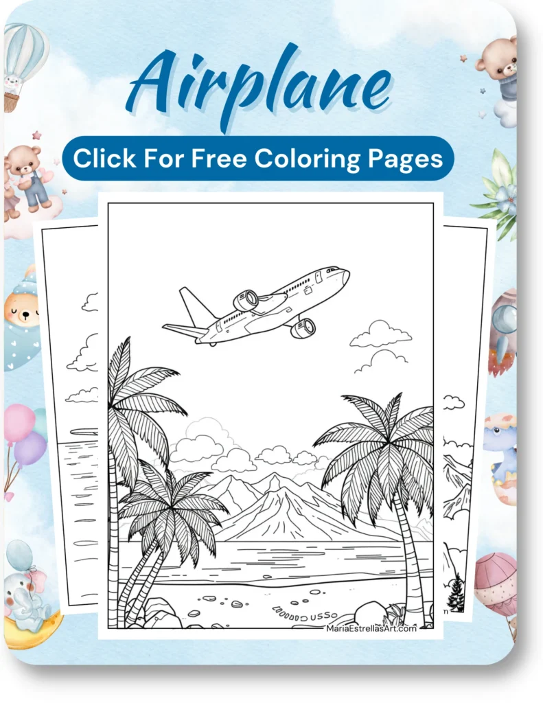 Airplane Coloring Pages For Boys