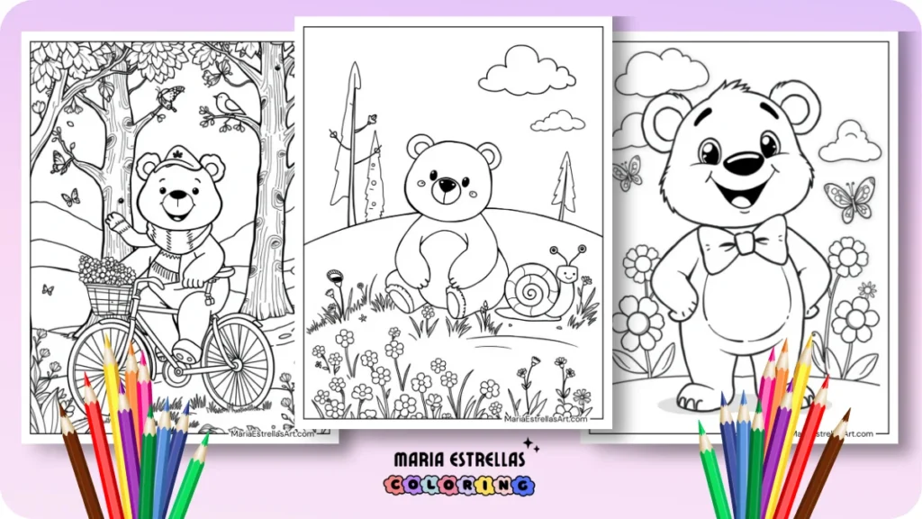 Bear Coloring Pages Featured Image