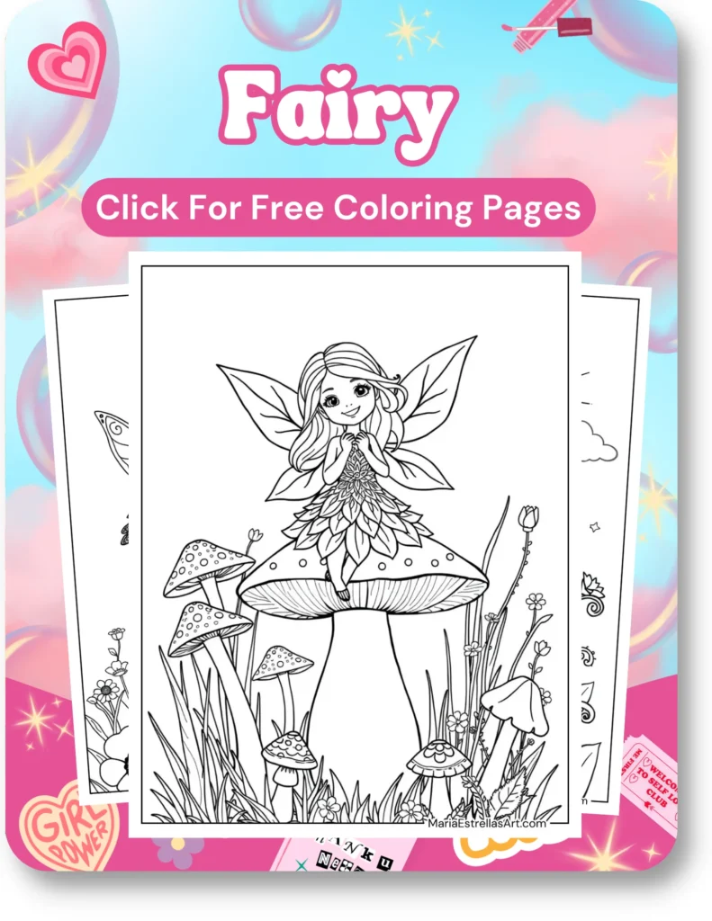 Fairy Coloring Pages For Girls