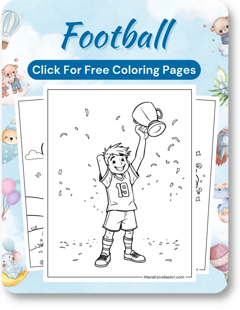 Football Coloring Pages For Boys