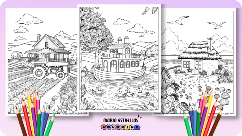 House Coloring Pages Featured Image