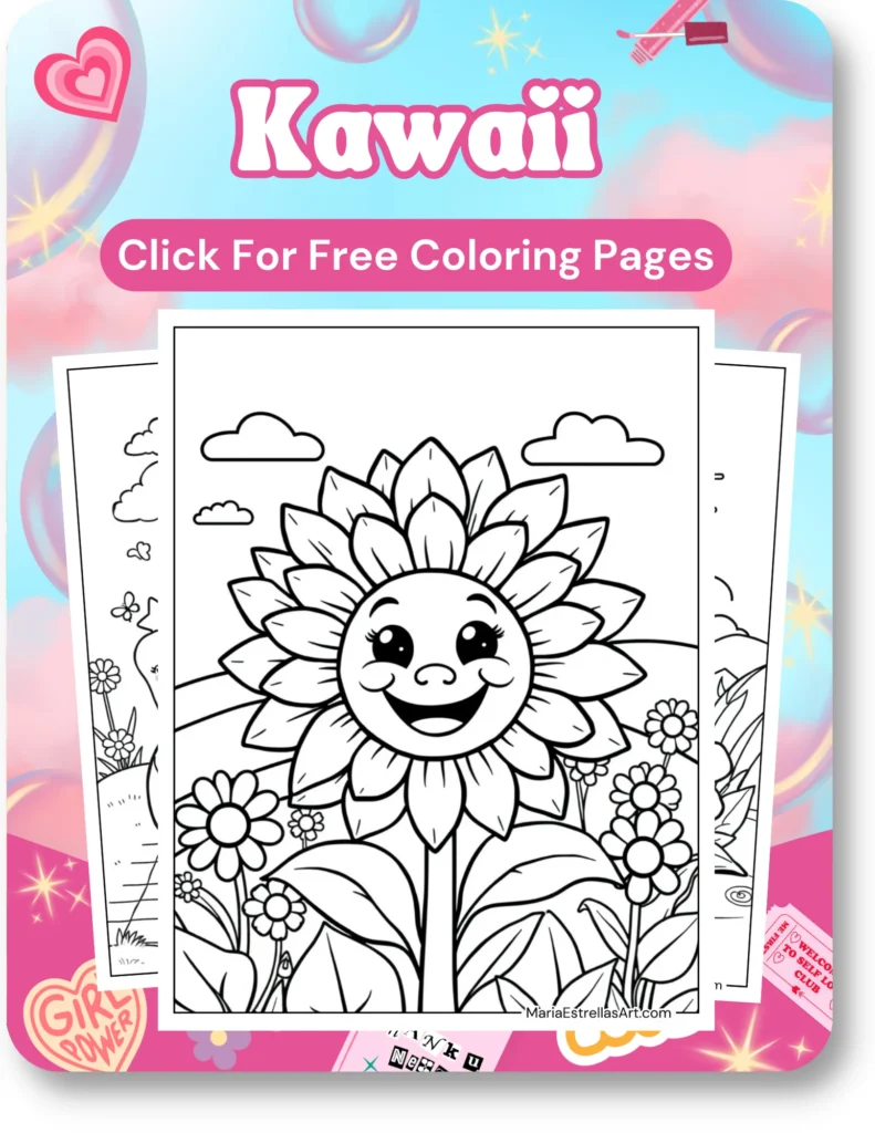 Kawaii Coloring Pages For Girls