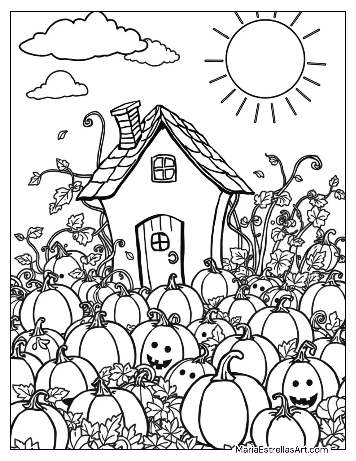 Little House in a Pumpkin Patch