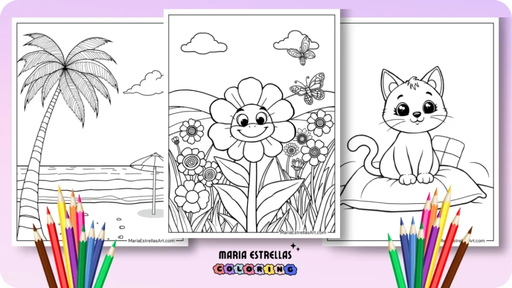 Simple Coloring Pages Featured Image