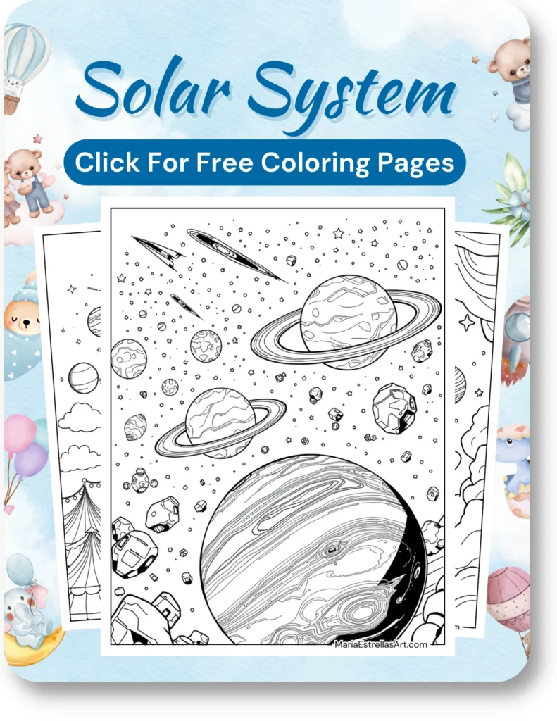 Solar System Coloring Pages For Boys