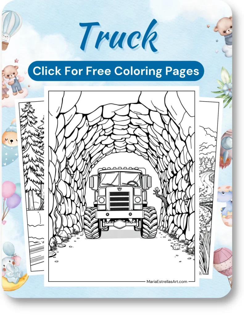 Truck Coloring Pages For Boys