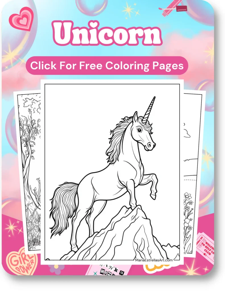 Unicorn Coloring Pages For Girls