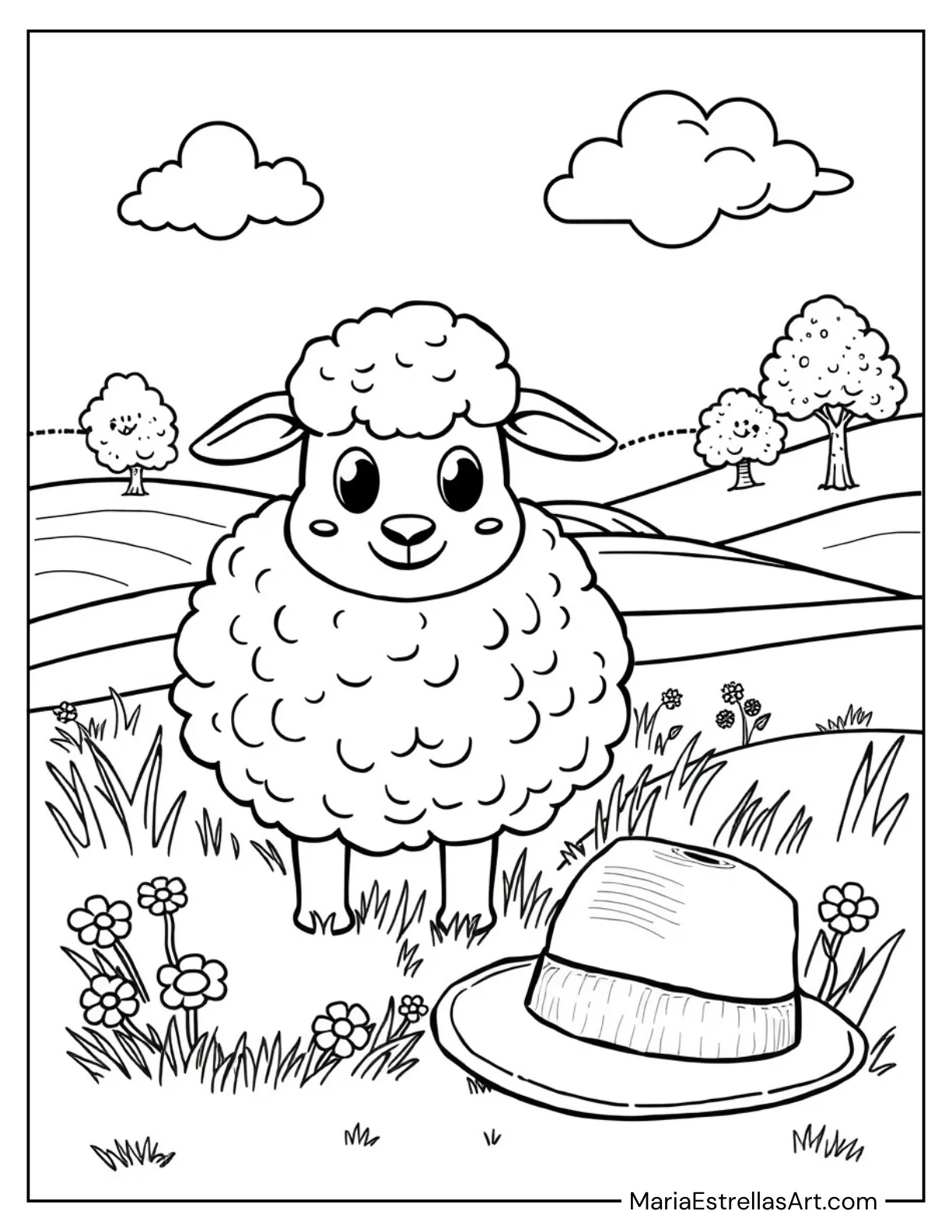 Woolly Sheep and a Farmer’s Hat